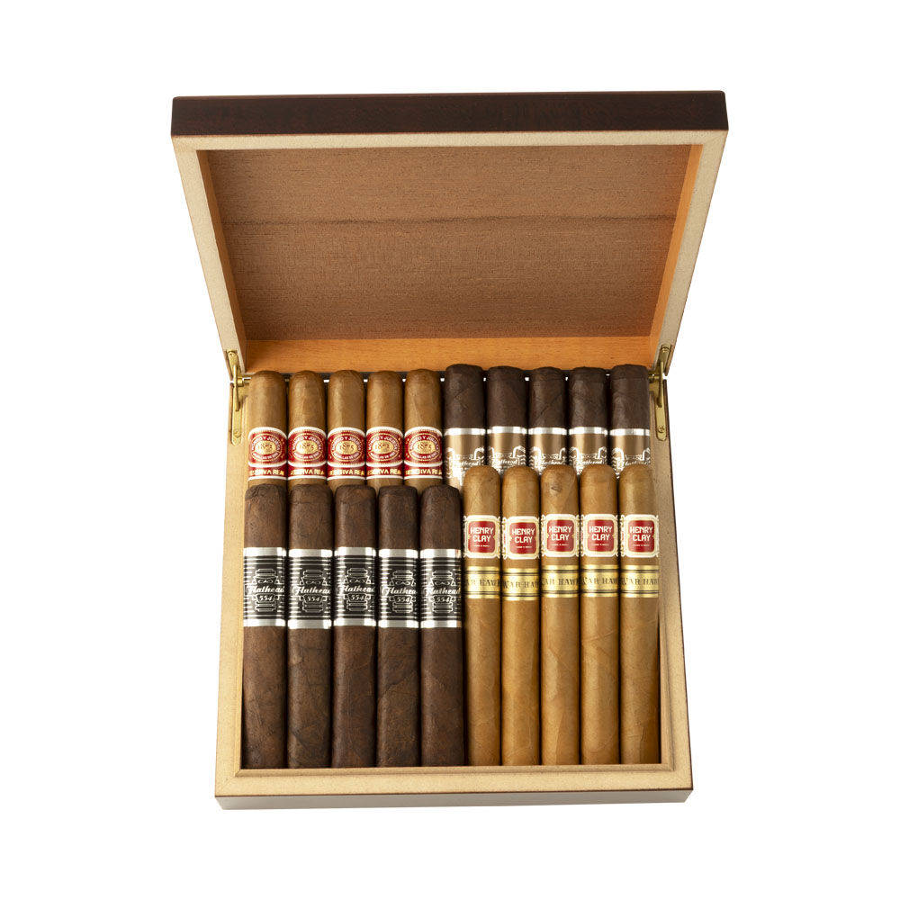 Top Choice 20 Cigar Sampler + Humidor, , jrcigars